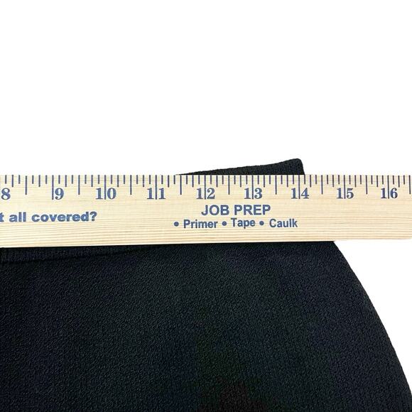 St John Santana Knit Midi Pencil Skirt 8 Black Pull On Straight Luxury Designer - Picture 6 of 8